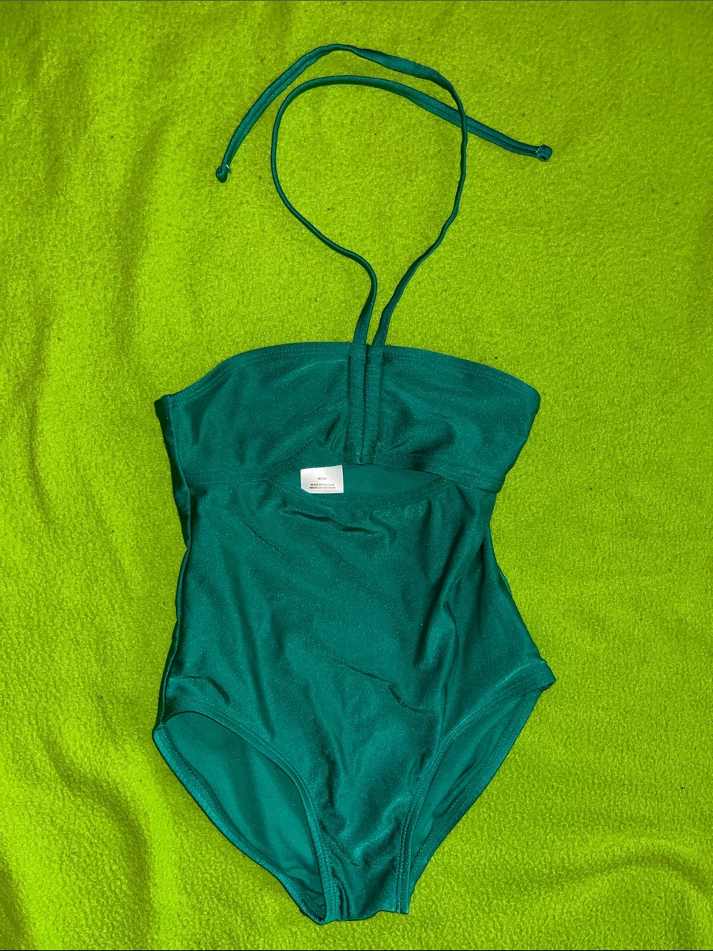 art class Teal Halter One-Piece Swimsuit